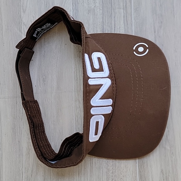 NWOT Ping Cadet Womens Adjustable Strapback Moisture Wicking Golf Visor Brown - Picture 9 of 12